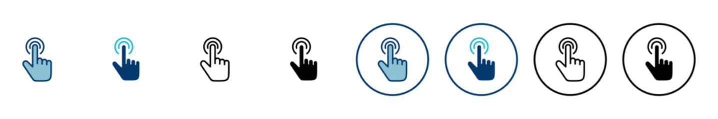 Hand click icon vector isolated on white background. pointer icon vector. hand cursor icon vector