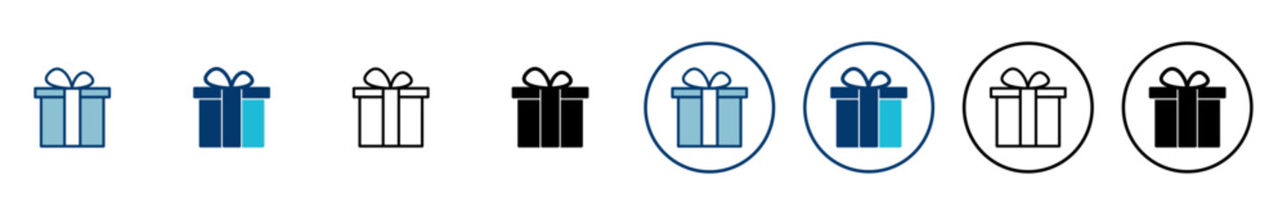 Gift icon vector isolated on white background. gift vector icon.  birthday gift