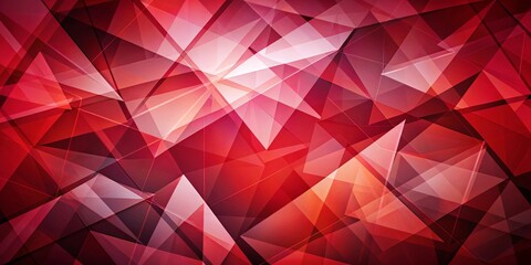 Obraz premium Abstract Geometric Composition with Crimson and Rose-Tinted Hues