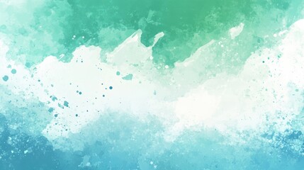 Fototapeta premium Abstract Watercolor Background with Blue and Green Hues