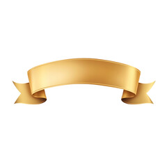 Golden Ribbon Banner