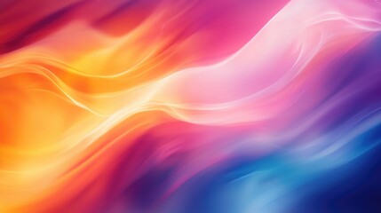 Abstract Colorful Swirling Gradient Background with Delicate Lines