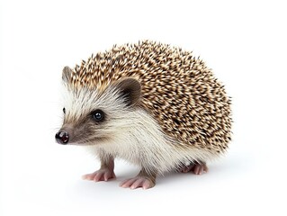 Obraz premium hedgehog isolated on white background