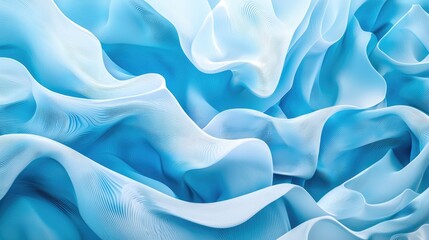 Obraz premium Abstract Blue and White Swirling Pattern