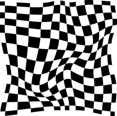 Psychedelic checkerboard pattern