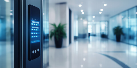 Smart office building automation system controlling lighting and temperature