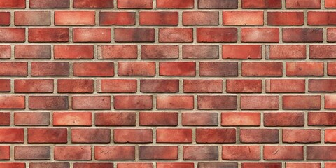 A seamless pattern of red brick, arranged in a traditional brickwork pattern with a subtle, aged patina.