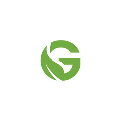 Modern Letter G Green Tech Logo