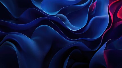 Fototapeta premium Abstract Dark Blue and Red Swirling Waves
