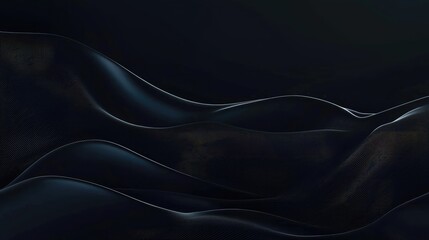 Obraz premium Abstract Dark Blue and Black Wavy Lines Pattern