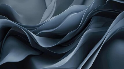 Obraz premium Abstract Wavy Pattern in Shades of Blue