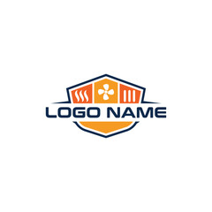 Shielded Industrial Business Logo