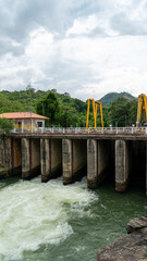 Water gate of dam in Hydropower Plant