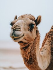 Fototapeta premium camel isolated on white background