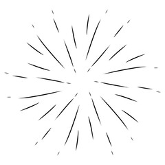 Hand drawn fireworks illustration 