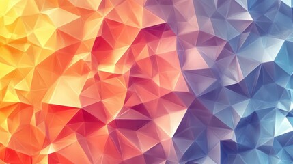 features a vibrant and colorful abstract art piece with geometric shapes.
