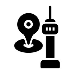 namsan tower Solid icon