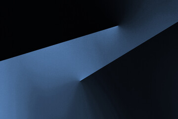 Modern black dark blue white abstract background. Minimal. Color gradient. Geometric shape. Lines...