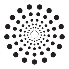 circles pattern around Geometric Shape style design © Stockgiu