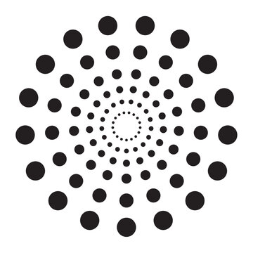 circles pattern around Geometric Shape style design