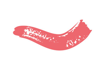 spot red geometric figures painted style