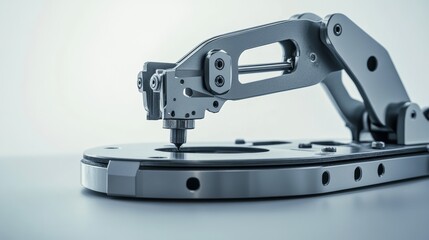 Robotic Clamp Holding Metal Piece