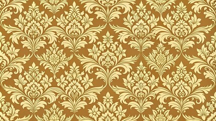 Fototapeta premium Wide-Angle Damask seamless pattern for easy seamless pattern making