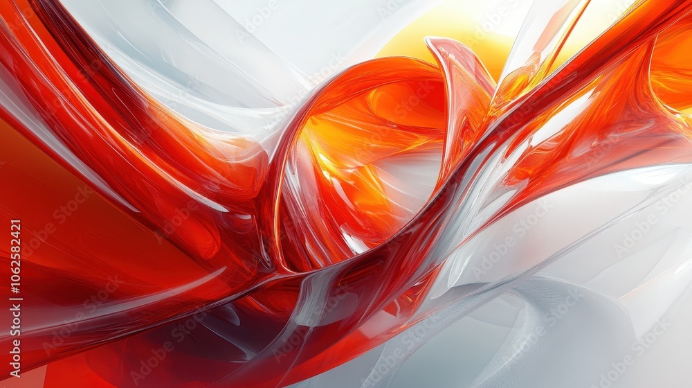 Poster abstract background 3d art concepts, simple shapes and forms, modern abstract art.
