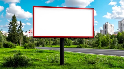 Blank Billboard Advertisement Outdoor Cityscape