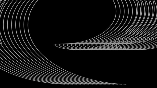 Rainbow colorful swirl line movement, Dark Background Wave Background. 4K Line Particles Background Animation.
