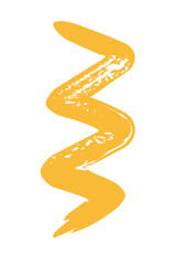 yellow strokes geometric figures painted style