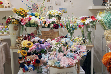 flowers in a shop