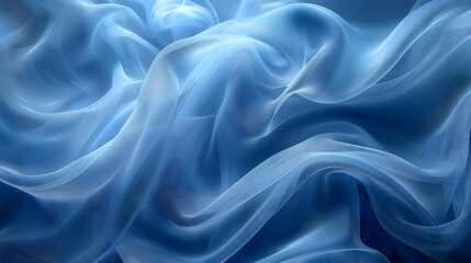 Fototapeta premium Abstract Blue Fabric Swirls: Seamless Loop Animation