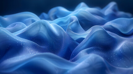 Obraz premium Abstract Blue Wavy Background Animation 4K