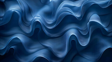 Obraz premium Abstract Blue Wavy Background Design