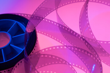 abstract background with film strip