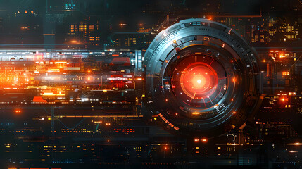 Futuristic Technology Interface - Illustration