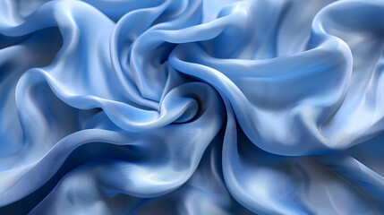 Fototapeta premium Abstract Blue Fabric Waves Background Animation
