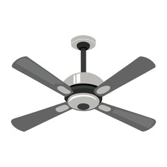 Obraz premium vector ceiling fan on white background
