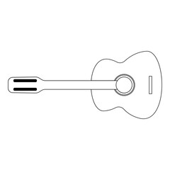 guitar logo vector illustration