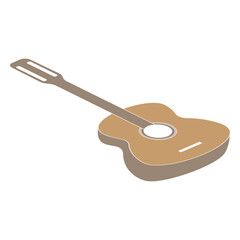 guitar logo vector illustration