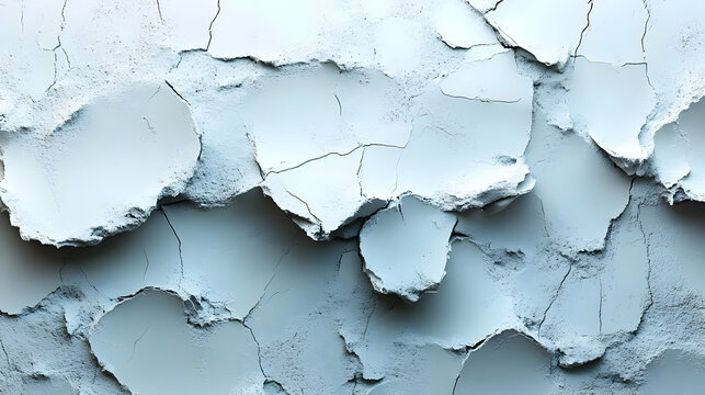 Abstract Cracked Texture:  Gray & White Background Animation