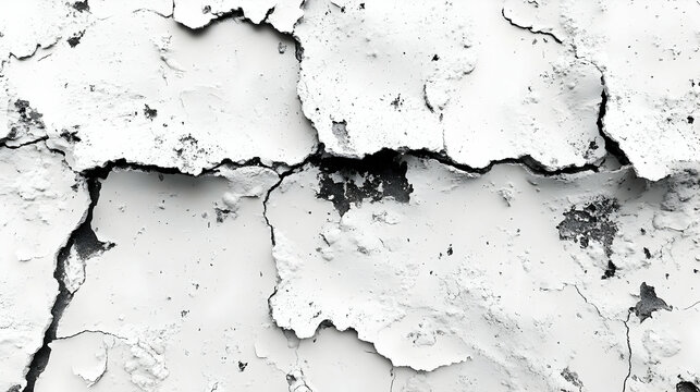 Cracked White Paint Texture Background - Abstract Seamless Loop