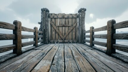 Fototapeta premium Step through the grand entryway, where history meets grandeur in this medieval passage, a gateway to a hidden kingdom.