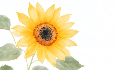 Obraz premium Sunflowers clipart set, Generative AI 