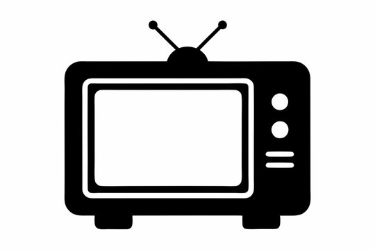 recommend clip art: television silhouette vector, tv icon symbol, old television silhouette	
                    