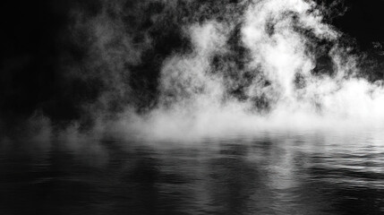 Smoke on dark background