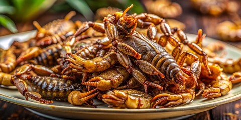 Exotic Fried Scorpion and Cipetede: A Portrait of Unique Textures and Golden Crispy Delights