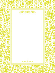 Abstract floral pattern. Vector seamless background. Perfect for invitations or announcements.