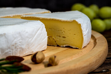 A big block of cheese that everyone likes to eat.